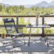contemporary chair / Batyline® / aluminum base / garden
