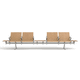 steel beam chair / aluminium / beech / 4-seater