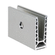 anodized aluminum profile / U-shaped / for railing / precast