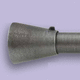 wrought iron curtain rod / ceiling mounted / wall-mounted / window