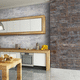 interior wall-covering / PVC / textured / printed
