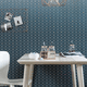 interior wall-covering / PVC / textured / printed