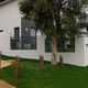 fence with panels / garden / steel