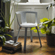 contemporary chair / indoor / fabric / polypropylene base