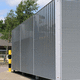 louvered screening / galvanised steel / painted steel
