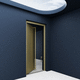 entry door / aluminum / swing / contemporary