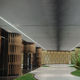 metal suspended ceiling / wooden / strip / flame-retardant