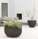 terracotta plant pot / free-standing / round
