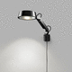 contemporary wall light / indoor / aluminum / round