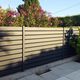 fence with panels / garden / lacquered aluminum / straight