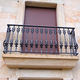 balcony with bars / metal / stone