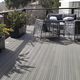 WPC deck board / grooved / thermally treated / clip-on