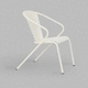 contemporary chair / patio / for balconies / metal