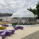 metal frame tensile structure / dome / for special events / transparent