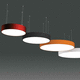 hanging light fixture / surface mounted / LED / round
