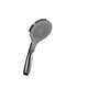 round hand shower / ABS / contemporary / silver-colored