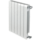 hot water radiator / modern / aluminium / steel