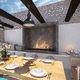 bioethanol fireplace / free-standing / wall / Single-sided
