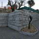 concrete wall cladding / exterior / textured / beige