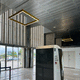 hanging light fixture / LED / square / IP40