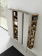 contemporary bathroom cabinet / wooden / wall-mounted
