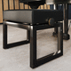 contemporary piano stool / leather / glossy lacquered wood / beech
