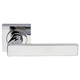 door handle / brass / chrome-plated brass / contemporary