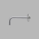 stainless steel washbasin spout / polished stainless steel / satin stainless steel / wall-mounted