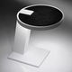 contemporary side table / Corian® / Corian® base / round