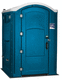 chemical toilet cabin / portable / plastic / single