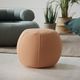 contemporary pouf / fabric / round / upholstered