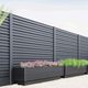 fence with panels / garden / aluminum / contemporary