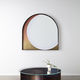 wall-mounted mirror / contemporary / stainless steel