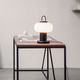 portable lamp / aluminum / opalescent glass / contemporary