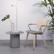 contemporary chair / indoor / solid wood / metal