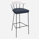 contemporary bar chair / indoor / fabric / solid wood