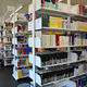 shop shelving / for library / archival / merchandise