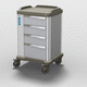 treatment trolley / waste / for healthcare facilities / for hospital