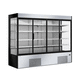 shelf refrigerated display case / for shop / stainless steel / without door