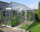 gardening greenhouse / even-span / aluminum frame / glass