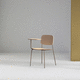 contemporary chair / indoor / fabric / plywood