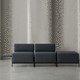 modular sofa / contemporary / fabric / built-in table