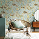 contemporary wallpaper / vinyl / animal motif / fabric look