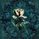 contemporary wallpaper / floral / fabric look / blue