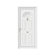 entry door / aluminum / swing / semi-glazed