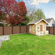 louvered fence / aluminum / WPC / garden