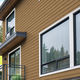 strip cladding / in WPC / sandblasted / embossed