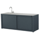outdoor kitchen / contemporary / stainless steel / aluminium