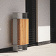 public trash can / recycling / galvanised steel / powder-coated steel