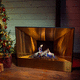 wood-burning fireplace / free-standing / free-standing / Single-sided